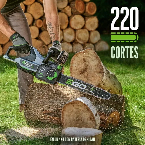 Miniatura 5 de Motosierra EGO POWER+, motosierra de 16” alimentada por batería, eléctrica inalámbrica, incluye batería de 56V 4.0Ah y cargador – CS1613
