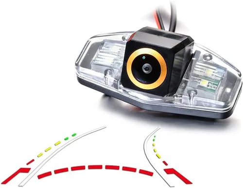Miniatura 12 de Vlicevrn HD Fisheye - Cámara de visión trasera para vehículo, línea de estacionamiento fija, visión nocturna, cámara de estacionamiento de respaldo