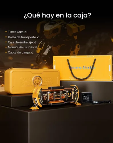 Miniatura 5 de Divoom Times Gate - Reloj digital de configuración de juegos cyberpunk con control inteligente de aplicación, conexión WiFi, pantalla LED RGB, panel