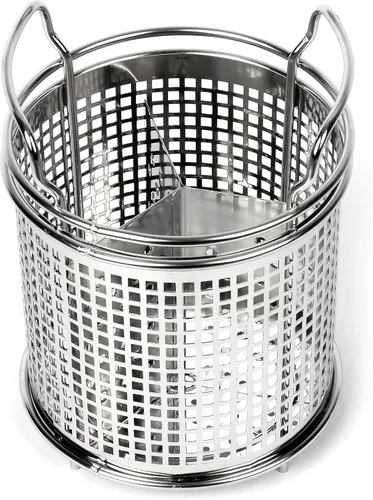Miniatura 9 de LENITH Soporte redondo para utensilios de cocina de acero inoxidable – Base pesada para estabilidad – Utensilios de cocina con divisor extraíble