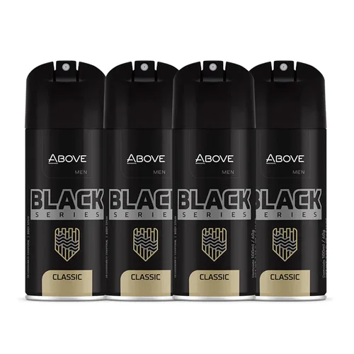 Miniatura 11 de ABOVE Black Series Body Spray, Extreme, 2.12 onzas – Desodorante – Fragancia de madera – Máscaras de transpiración – Spray seco de larga duración