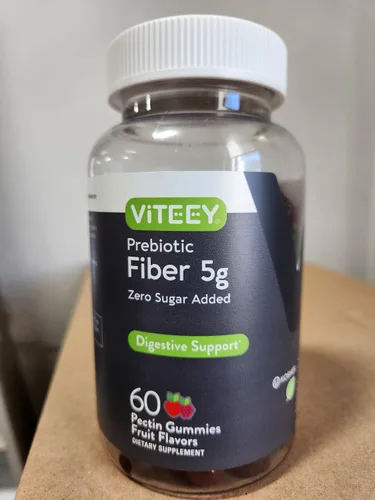 Miniatura 7 de Viteey Gomitas de fibra prebiótica para adultos, 0.18 oz - Gomitas de suplemento de fibra soluble digestiva y salud intestinal - Cero azúcar