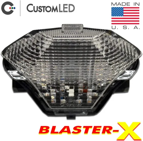Miniatura 2 de Blaster-X - Luz trasera LED integrada para Yamaha YZF-R3 2015-2023 (lente transparente)