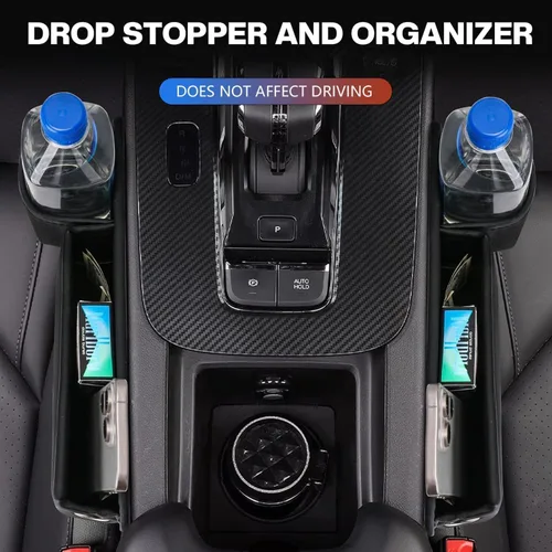 Miniatura 2 de 2025 Nuevo Organizador de Espacio de Asiento de Coche, Organizador de Espacio de Asiento de Coche con Soporte para Tazas y Almacenamiento