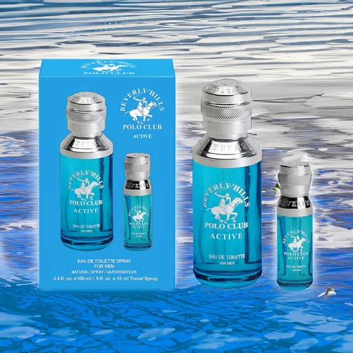 Miniatura 4 de Beverly Hills Polo Club Colonia activa para hombre – Eau de Toilette Bonus Pack – Tamaño de viaje de 3.4 oz y 0.5 oz – Fragancia fresca de larga