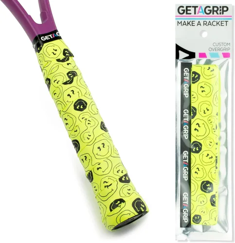 Miniatura 29 de Get A Grip - Grip personalizado para raqueta de tenis - Agarre antideslizante/de secado rápido para tenis - Grip precortado para raqueta de Pack