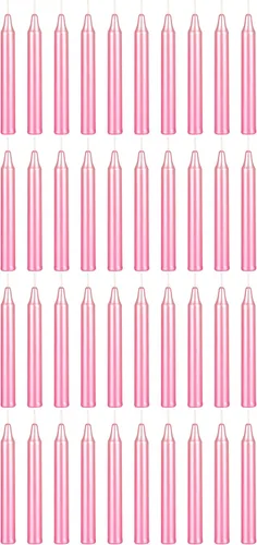 Miniatura 28 de MEGA CANDLES 20 piezas de velas cónicas mini sin perfume amarillas exquisitas, 10 cm de alto x 1 cm de diámetro, Campanas Mágicas, Encantamiento