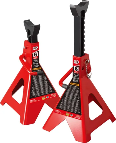 Miniatura 15 de BIG RED T43202 Torin - Gatos de acero resistentes para coches, capacidad de 3 toneladas (6,000 libras), 1 par (no apto para SUV, camiones)