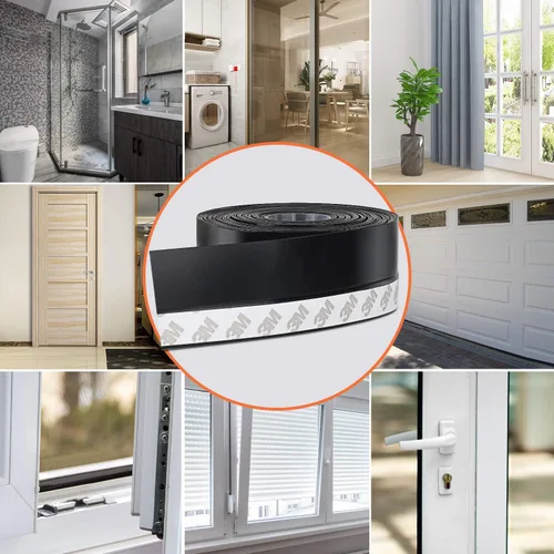 Miniatura 7 de MIKOSI cinta de sellado de silicona de 26 pies, cinta adhesiva para puertas, ventanas, huecos de duchas