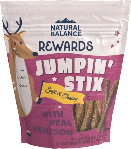 Miniatura 14 de Natural Balance Premios con ingredientes limitados Jumpin' Stix, golosinas sin granos para perros adultos de todas las razas, receta de pollo, 10