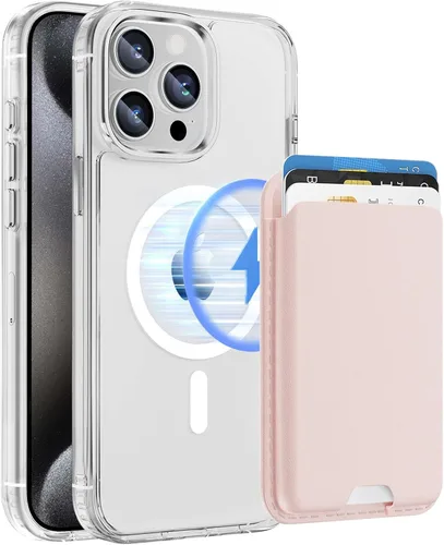 Miniatura 81 de Funda magnética para iPhone 12 Pro Max, cartera magnética desmontable con soporte para tarjetas, [compatible con MagSafe] grado militar, a prueba