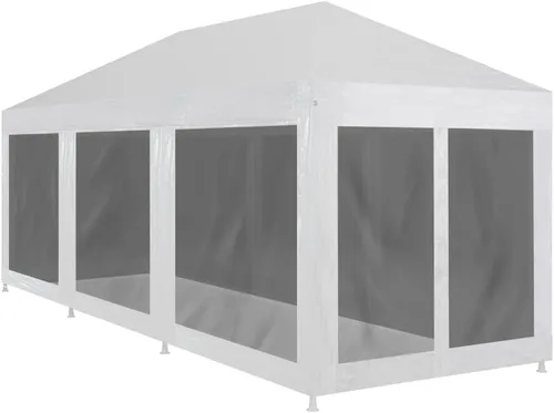 Miniatura 7 de vidaXL Gazebo, Tienda de campaña con 4 paredes laterales de malla, toldo de refugio para eventos de fiesta al aire libre, pabellón de glorieta