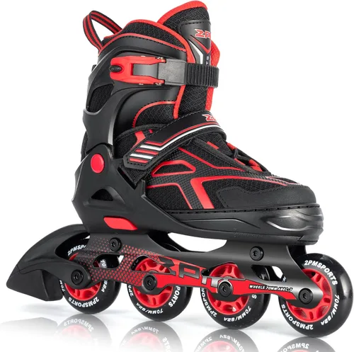 Miniatura 7 de 2PM SPORTS - Patines en línea ajustables Torinx verde para niños, patines divertidos para principiantes para niños, jóvenes, niñas, hombres