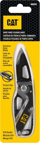 Miniatura 7 de CAT Cuchillo plegable de esqueleto, mango G10, hoja de acero inoxidable 3Cr13MoV, Liner-Lock, EDC cuchillo de campamento al aire libre