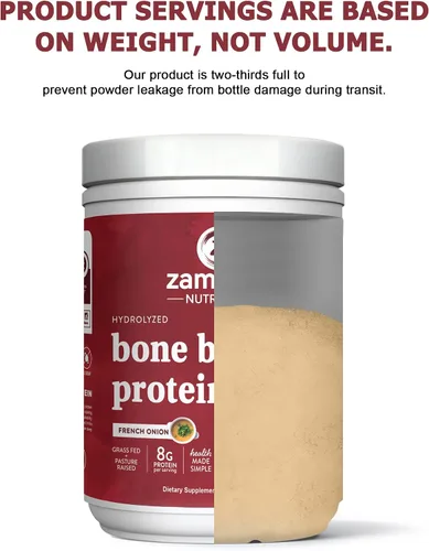 Miniatura 8 de Zammex Polvo de proteína de caldo de hueso de res – Colágeno hidrolizado alimentado con pasto, apoya la salud del cabello, la piel