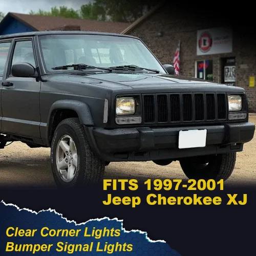 Miniatura 7 de G-PLUS Luces de esquina y luces de señal de parachoques compatibles con Jeep Cherokee XJ 1997-2001, 4 piezas