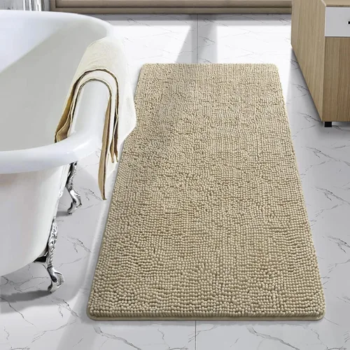 Miniatura 41 de LOCHAS Alfombra de Baño de Lujo Lanuda Tapete de Baño 24 x 17 Pulgadas, Alfombras de Baño Lavables Antideslizantes para Baño y Ducha, Alfombras