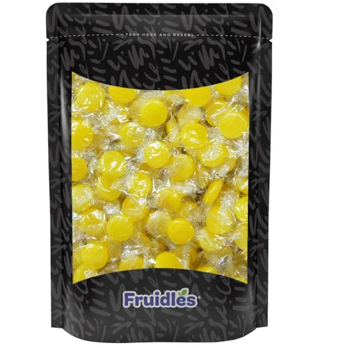 Miniatura 8 de Fruidles Caramelos duros con botón de discos de frutas, envueltos individualmente, 1 libra