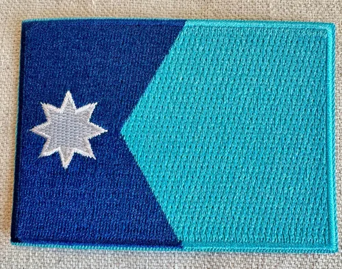 Miniatura 2 de Parche Bordado de la Bandera del Estado de Minnesota, Emblema MN, Planchado, Versión 2024