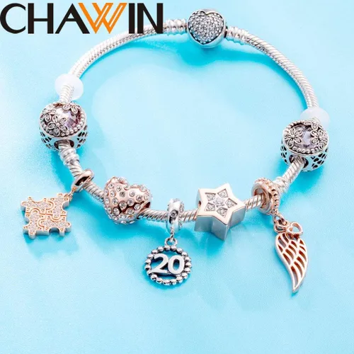 Miniatura 4 de 16 17 18 19 20 21 22 24 25 26 30 32 33 35 37 40 49 50 60 69 77 80 88 99 dijes de plata de ley 925 que se ajustan a pulserascollar Pandora colgantes