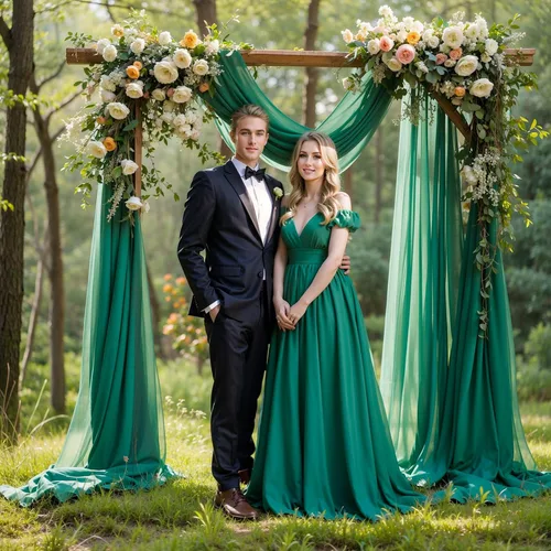 Miniatura 3 de Tela drapeada para arco de boda, 1 panel de 18 pies, color verde esmeralda, cortina de tela de gasa, paneles drapeados para boda, arco, ceremonia