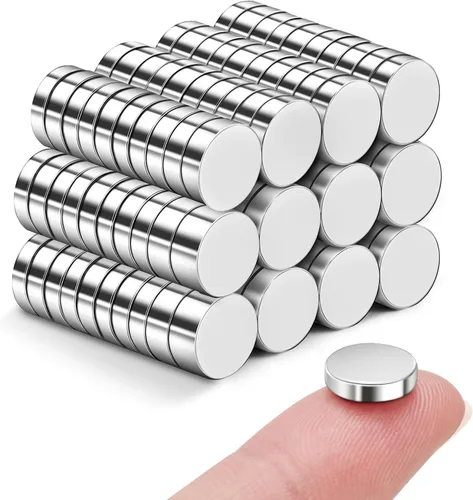 Miniatura 11 de SMARTAKE 45 piezas de imanes para refrigerador, imanes pequeños redondos de 6x2mm para nevera, imanes de neodimio premium multiusos para oficina
