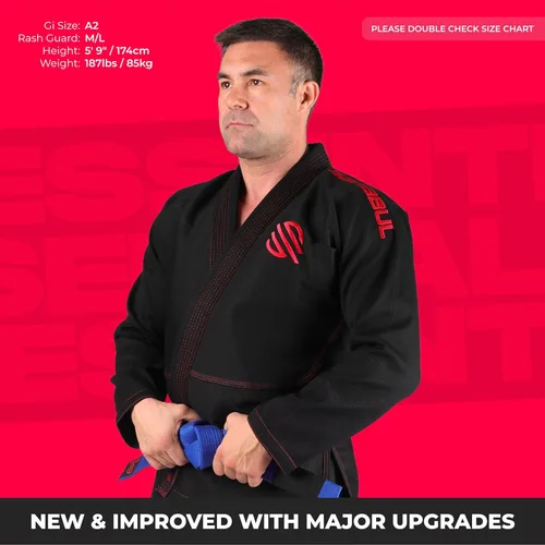 Miniatura 20 de Sanabul Essentials V.2 Ultra Light BJJ Jiu Jitsu Gi (ver guía especial de tallas)