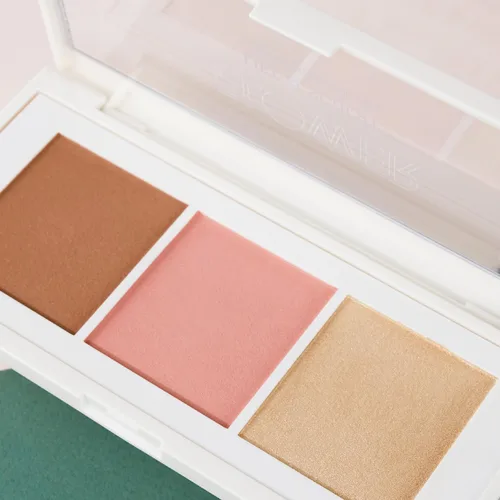 Miniatura 9 de FLOWER BEAUTY By Drew Barrymore Lift & Sculpt - Paleta de contorno + rubor + resaltado - polvo cremoso + mezclable (claro a mediano)