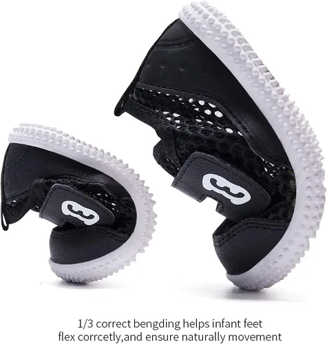Miniatura 154 de BMCiTYBM Zapatos de bebé para niños pequeños, zapatillas de malla transpirable antideslizantes