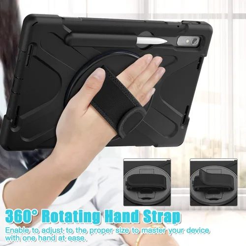 Miniatura 3 de Junfire Funda resistente a prueba de golpes para Lenovo Tab P11 Pro Gen2 de 11.2 pulgadas (TB-132FU/TB-138FC) 2022, funda resistente de servicio