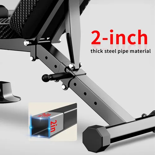 Miniatura 4 de Z ZHICHI Banco de pesas ajustable, bancos de entrenamiento de fuerza para entrenamiento de cuerpo completo, capacidad de 880 libras, juego de banco