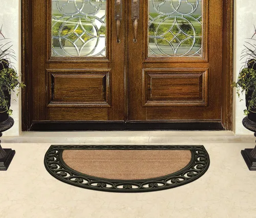 Miniatura 106 de A1HC Tapete para Puerta de Fibra de Coco Natural y Caucho, 30"x48" – Grueso, Duradero, Resistente, Anti-Desprendimiento, Resistente a