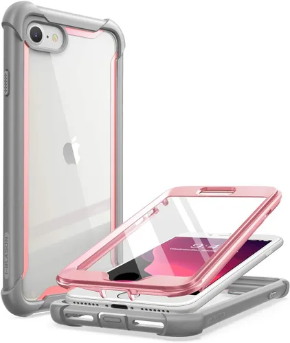 Miniatura 10 de i-Blason Ares - Funda para iPhone SE 2022 (3ª generación), [protector de pantalla integrado] Funda transparente resistente de doble capa para iPhone