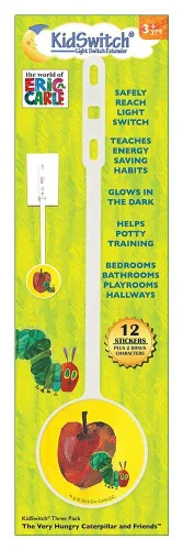 Miniatura 7 de Kidswitch Extensor de interruptor de luz para niños (paquete de 3, tema de dinosaurio) - Extensión de interruptor de palanca que brilla