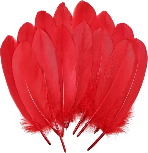 Miniatura 9 de THARAHT 120 plumas de ganso azul aguamarina naturales a granel de 6-8 pulgadas 5.9-7.9 in para manualidades, bricolaje, cosplay, boda, fiesta