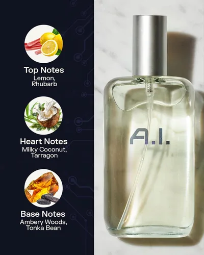 Miniatura 3 de PB ParfumsBelcam A.I. Eau de Toilette en espray para hombres – Colonia futurista de cítricos amaderados para hombres con limón, coco y tonka