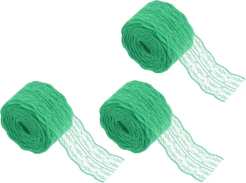 Miniatura 76 de MECCANIXITY 8 Yard Lace Trim Ribbon, 0.9 Inch Wide Vintage Floral Pattern Crochet Lace Edge Ribbon Trimming for DIY Sewing Crafts Gift Wrap Wedding