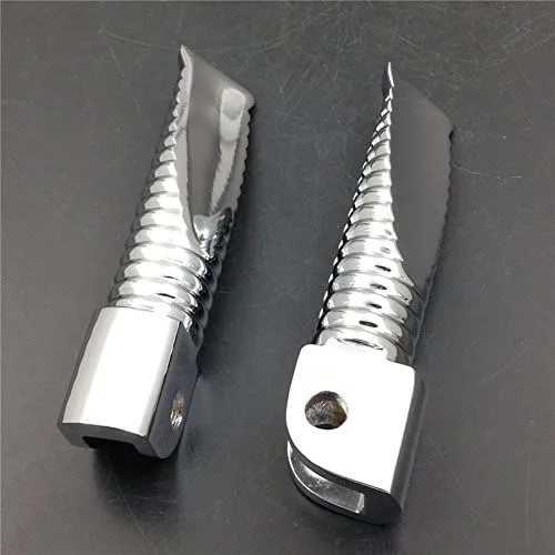 Miniatura 2 de HTT Front Foot Pegs For Yamaha YZF 600R R6 R6S R1 FZ6 FZ Fazer XJR FJR 1300 Cromado