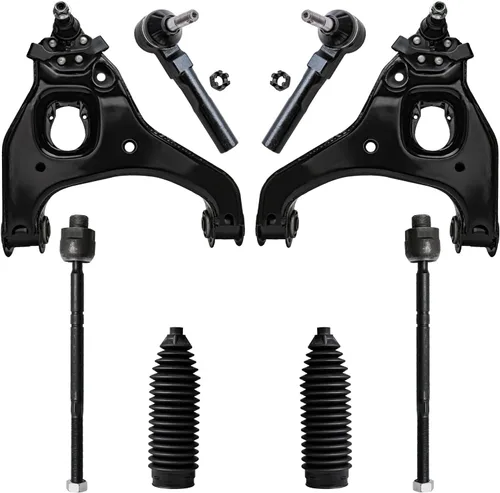 Miniatura 151 de Detroit Axle - Kit de brazos de control de extremo delantero de 8 piezas para Dodge Dakota 00-04, Durango 00-03, 4 brazos de control superior e