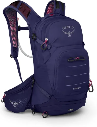 Osprey Raven 14L Mochila de ciclismo de montaña para mujer con depósito hidráulico Deep Fig