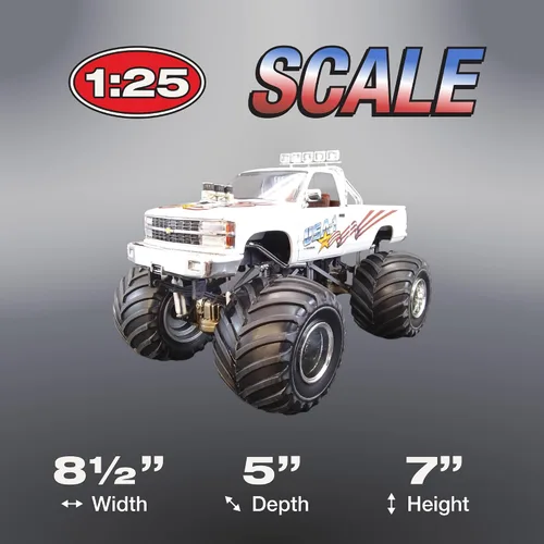 Miniatura 5 de AMT USA-1 Chevy Silverado Monster Truck 1:25 Kit de modelo a escala 1:25