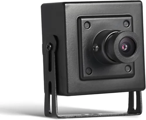 Mini cámara IP POE de 5 MP, micrófono integrado, cámara de seguridad pequeña para interiores UltraHD con audio, lente de 0.142 in (75 ° FOV), Audio