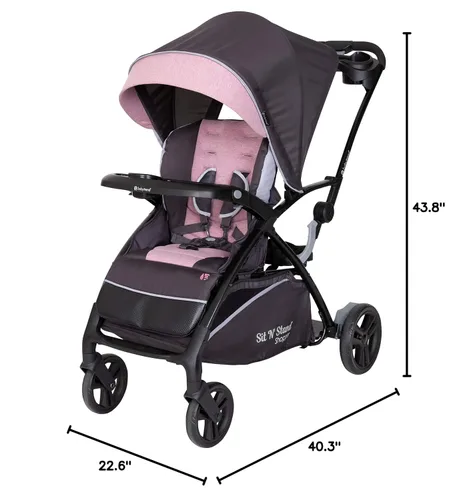 Miniatura 9 de Baby Trend Sit N' Stand® - Cochecito de compras 5 en 1, Cassis