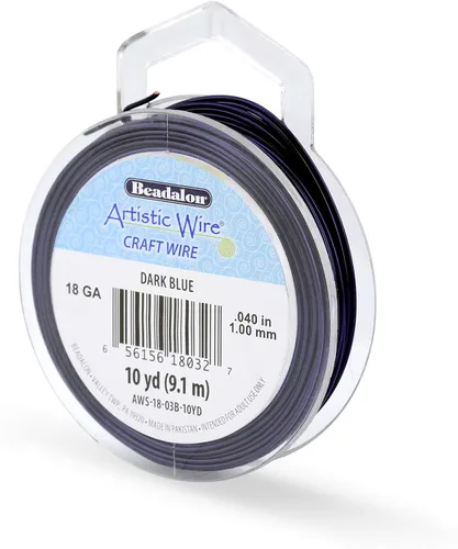 Miniatura 76 de Artistic Wire, alambre para manualidades de calibre 22 bañado en plata, resistente a las manchas, color cobre, blanco, 9,1 m
