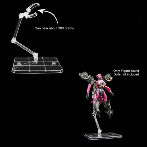 Miniatura 3 de TSY TOOL 12 piezas de soporte para figuras de acción HG144, base de exhibición, soporte para modelo de muñeca compatible con HG RG SD SHF Gundam