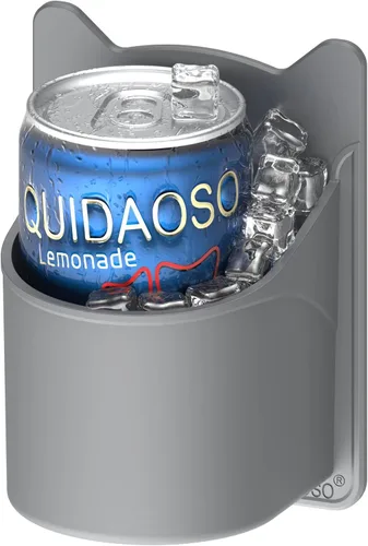 Soporte para botella de cerveza/lata/bebida/vino (enfriador/mini cubo de hielo) para ducha, soporte para taza de pared, soporte para cepillos de