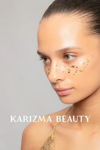 Miniatura 3 de KARIZMA 24K Gold Purpurina holográfica dorada Purpurina gruesa de 0.35 onzas para la cara, el cabello, los ojos y el cuerpo, para mujer. Purpurina