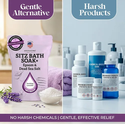 Miniatura 5 de Aromasong Sitz Bath - Remoja posparto - Fabricado en los Estados Unidos con sal del mar muerto y sales de Epsom - Ingredientes calmantes y calmantes