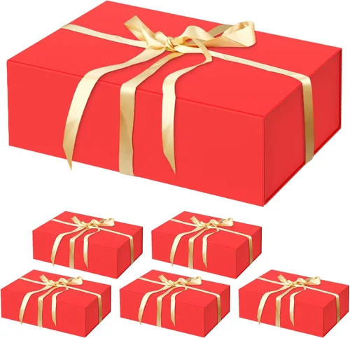Miniatura 36 de HavrePac Paquete de 4 Cajas de Regalo Grandes 35x23x11 cm Cajas de Regalo de Lujo con Tapas, Caja de Regalo con Cierre Magnético para Empaquetado