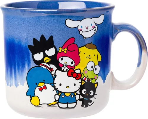 Miniatura 16 de Taza de Campista de Cerámica con Esmalte Reactivo Silver Buffalo Winnie the Pooh con Piglet, Tigger y Eeyore, 20 Onzas Grupo Winnie the Pooh